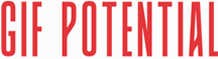GIF Potential panel talk red logo.